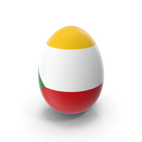 Comoros Country Flag On Egg PNG & PSD Images