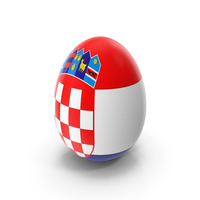 Croatia Country Flag On Egg PNG & PSD Images
