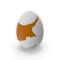 Cyprus Country Flag On Egg PNG & PSD Images