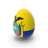 Ecuador Colombia Country Flag On Egg PNG & PSD Images