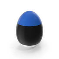 Estonia Country Flag On Egg PNG & PSD Images