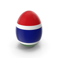 Gambia Country Flag On Egg PNG & PSD Images