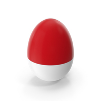 Indonesia Country Flag On Egg PNG & PSD Images