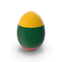 Lithuania Country Flag On Egg PNG & PSD Images