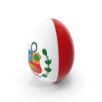 Peru Country Flag On Egg PNG & PSD Images