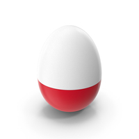 Poland Country Flag On Egg PNG & PSD Images