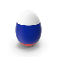 Russia Country Flag On Egg PNG & PSD Images