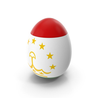 Tajikistan Country Flag On Egg PNG & PSD Images