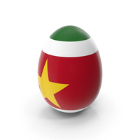 Suriname Country Flag On Egg PNG & PSD Images
