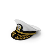 Naval Officer Cap with Embroidery PNG & PSD Images