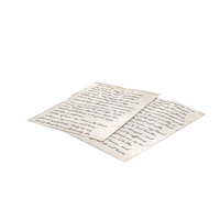 Vintage Handwritten Letters PNG & PSD Images