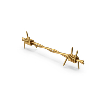 Gold Barbed Wire PNG & PSD Images