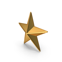 Metallic Star With Gold Frame PNG & PSD Images