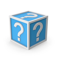 Question Mark Cube PNG & PSD Images