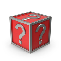 Red Question Mark Cube PNG & PSD Images