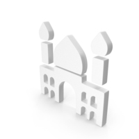 White Islamic Architecture Icon PNG & PSD Images