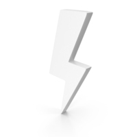 White Lightning Thunder Icon PNG & PSD Images