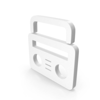 White Radio Icon PNG & PSD Images