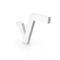 White Square Root Icon PNG & PSD Images