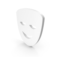 White Smile Face Mask Icon PNG & PSD Images