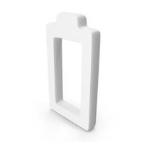 White Battery Symbol PNG & PSD Images