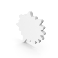 White Cartoon Speech Bubble Symbol PNG & PSD Images