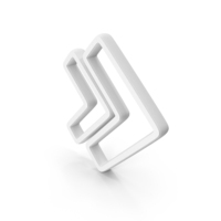 White Double Right Arrow Outline Symbol PNG & PSD Images