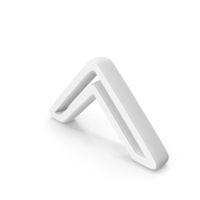 White Up Arrow Symbol PNG & PSD Images