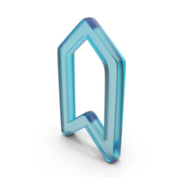 Glass Up Arrow Outline Symbol PNG & PSD Images
