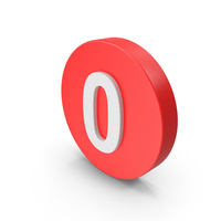 Number 0 Button Icon PNG & PSD Images