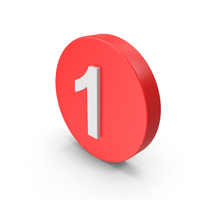 Number 1 Button Icon PNG & PSD Images