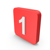 Number 1 Button Icon PNG & PSD Images