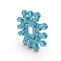 Glass AI Circuit Symbol PNG & PSD Images