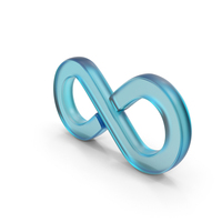 Glass Infinity Symbol PNG & PSD Images