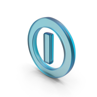 Glass Power Button Symbol PNG & PSD Images