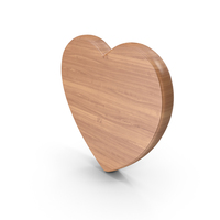 Wood Heart Symbol PNG & PSD Images