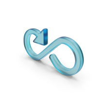 Glass Infinity Symbol PNG & PSD Images