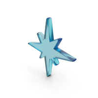Glass North Star Symbol PNG & PSD Images