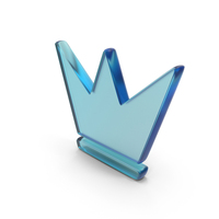 Glass Victory Crown Symbol PNG & PSD Images