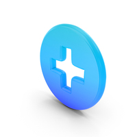 Medical Cross In Circle Symbol PNG & PSD Images