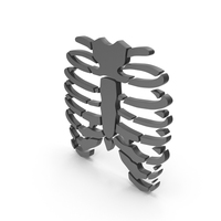 Human Rib Bones Medical Icon PNG & PSD Images