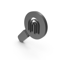 Magnify Glass Finger Print Secure Web PNG & PSD Images