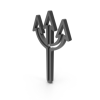 Trident Weapon Arrow Shape Icon PNG & PSD Images