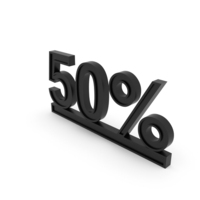 Black 50% Symbol PNG & PSD Images