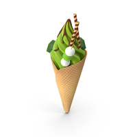 Matcha Ice Cream PNG & PSD Images