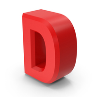 Red Letter D PNG & PSD Images