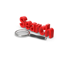 Red Search And Magnifying Glass PNG & PSD Images