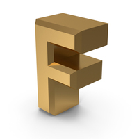 Gold Letter F PNG & PSD Images