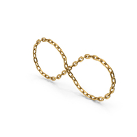 Gold Chain Infinity Symbol PNG & PSD Images