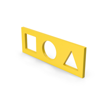 Yellow Shape Toy Platform PNG & PSD Images
